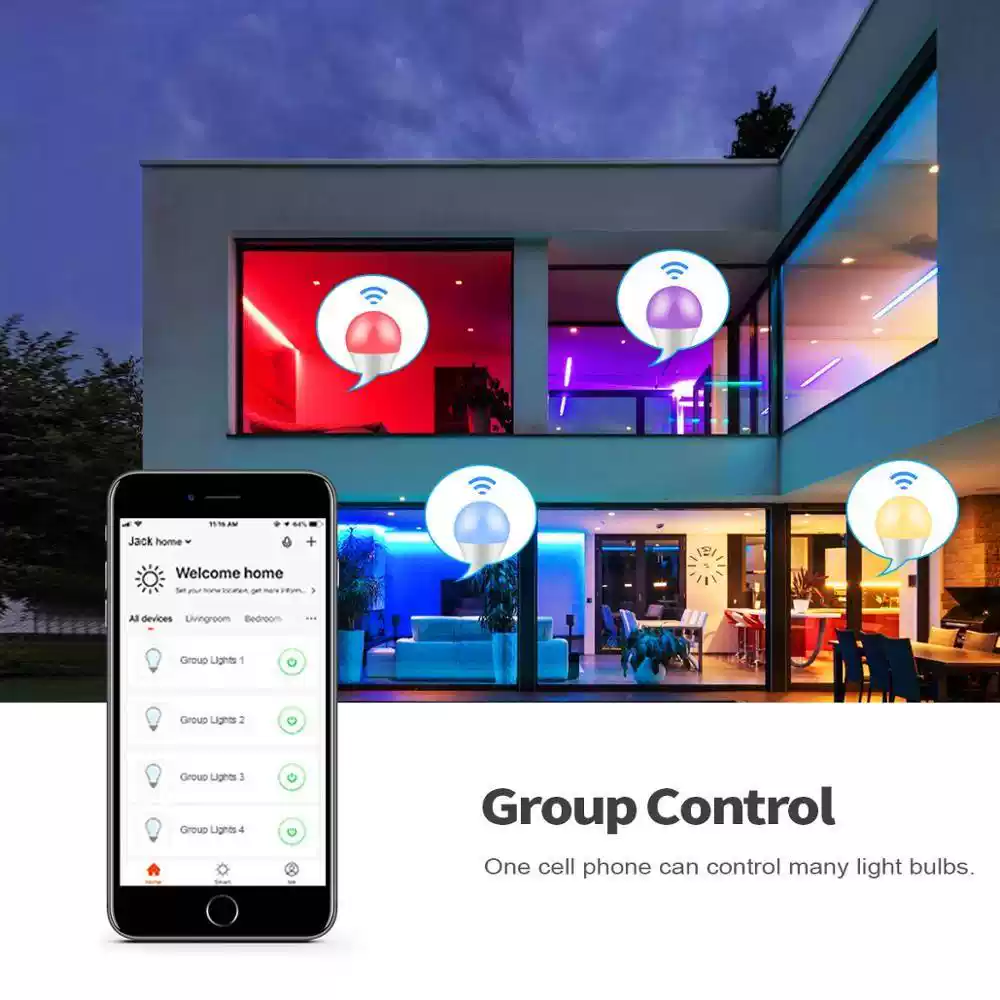 Smart LED Light Bulbs (4-Pack)