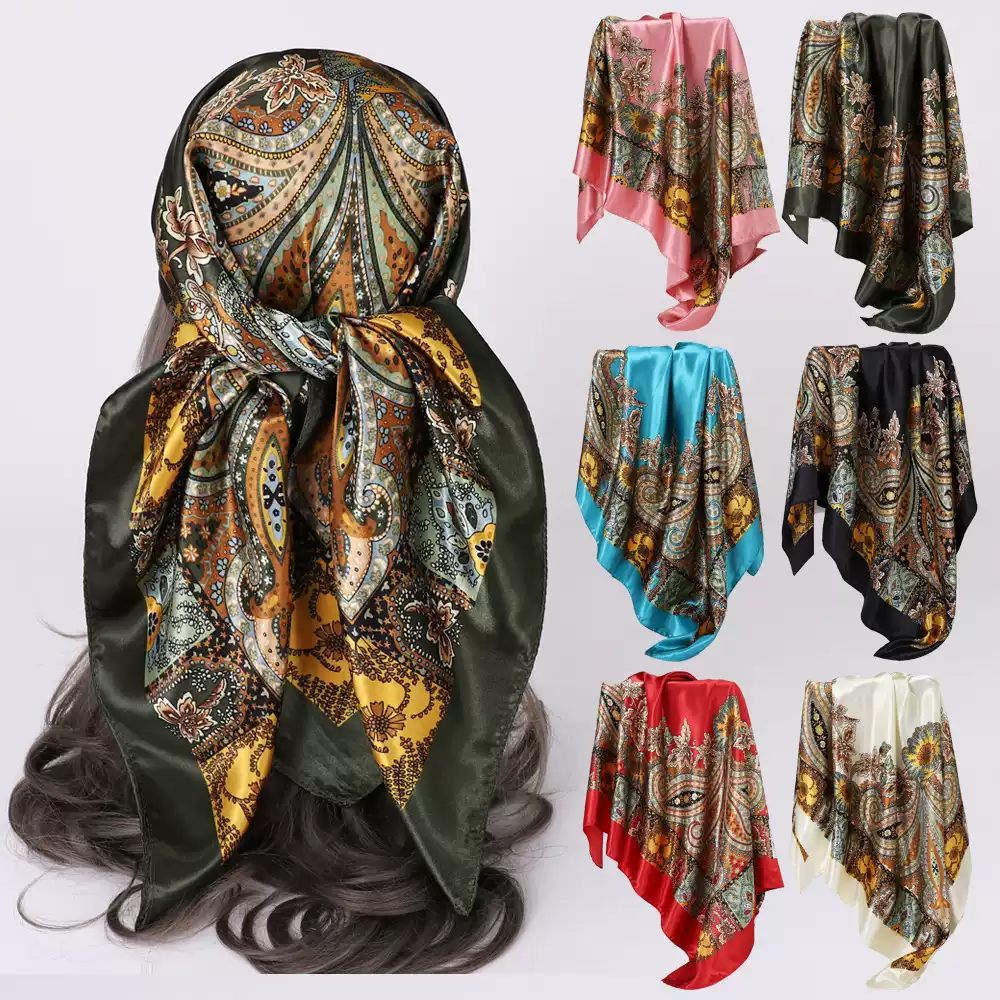 Luxury Silk Paisley Scarf Collection